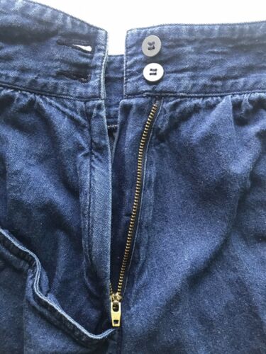 Vintage 80’s Jean Skirt Closes w/Zipper, Buttons on Side - Fresh Stock Dated February 2026