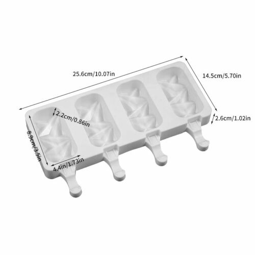 Silicone Geometric Cakesicle Mould Popsicle Lolly Frozen Dessert Maker Cake Mold - Fresh Stock Dated December 2025