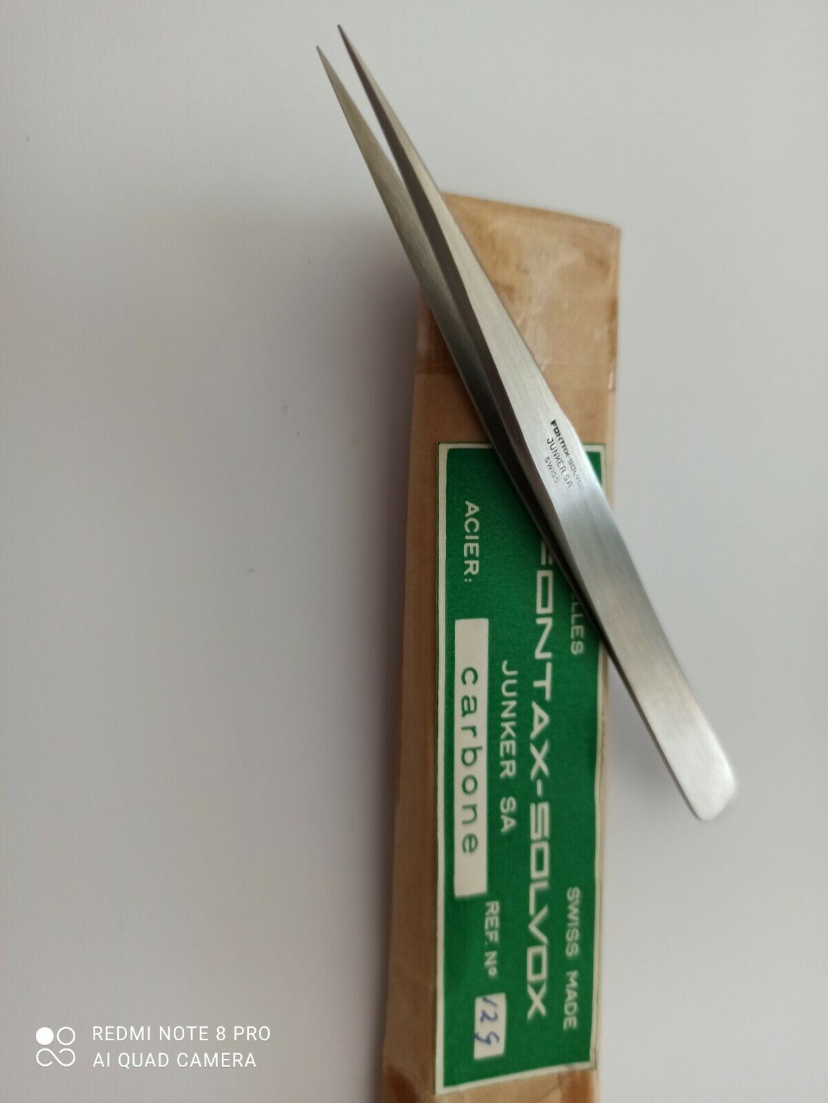 FONTAX JUNKERS Original Tweezers  swiss  no.12G New ,1pcs. - Fresh Stock Dated February 2026