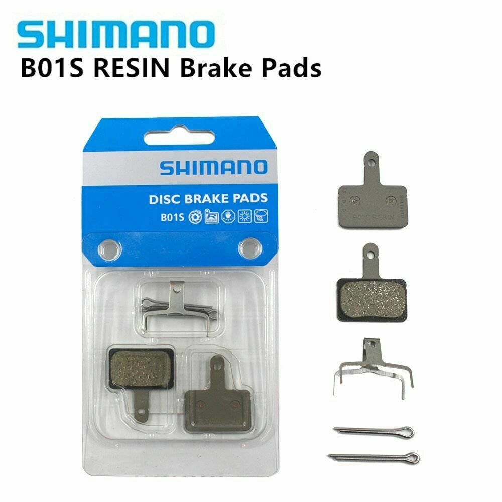 2set Bicyc Shimano B01S Resin Disc Brake Pads for M315 MT200 Acera, Altus, Deore - Fresh Stock Dated February 2026