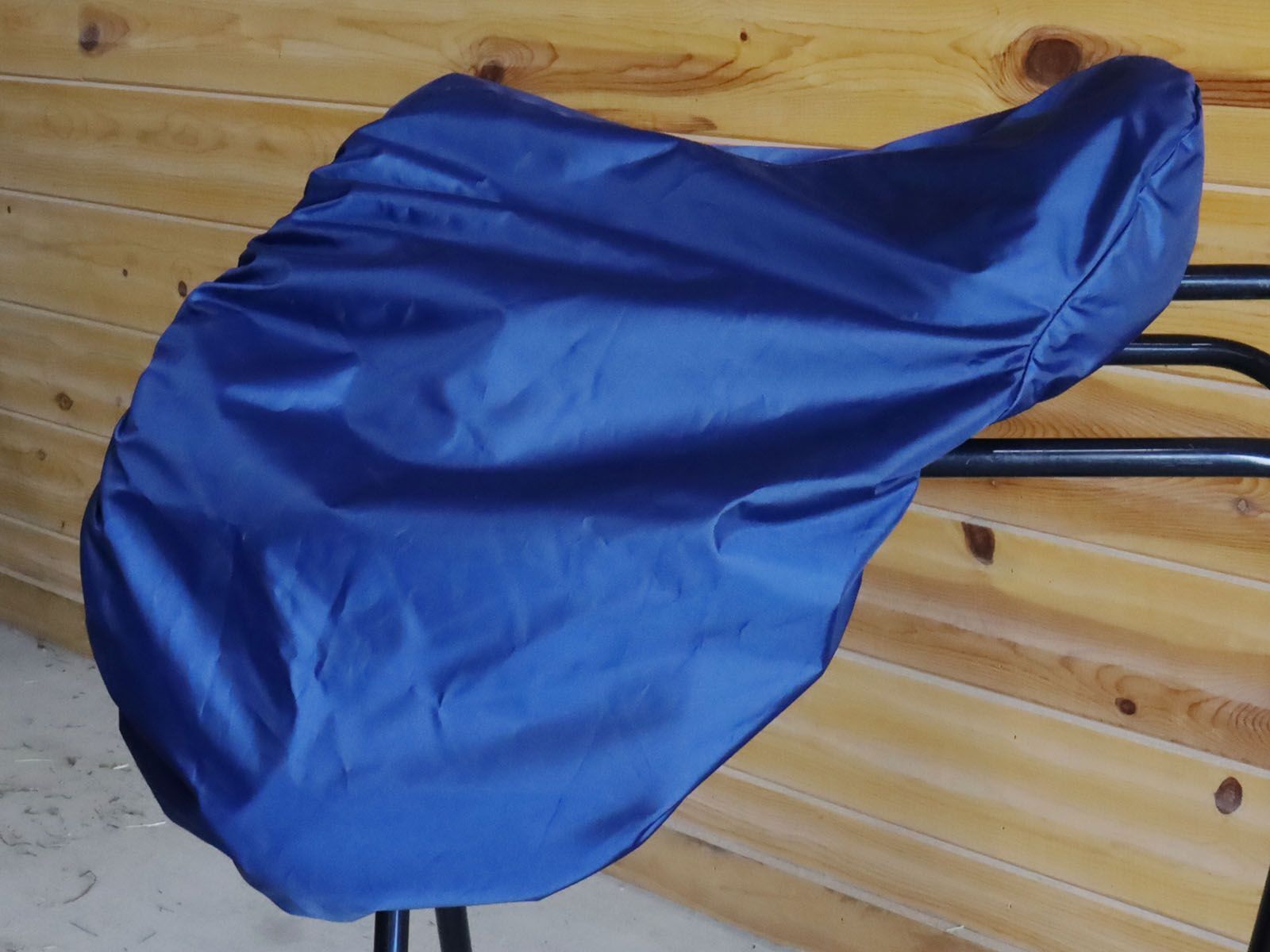 BasEQ Blue English Saddle Cover Fleece Lined and Polyester Outer - Fresh Stock Dated February 2026