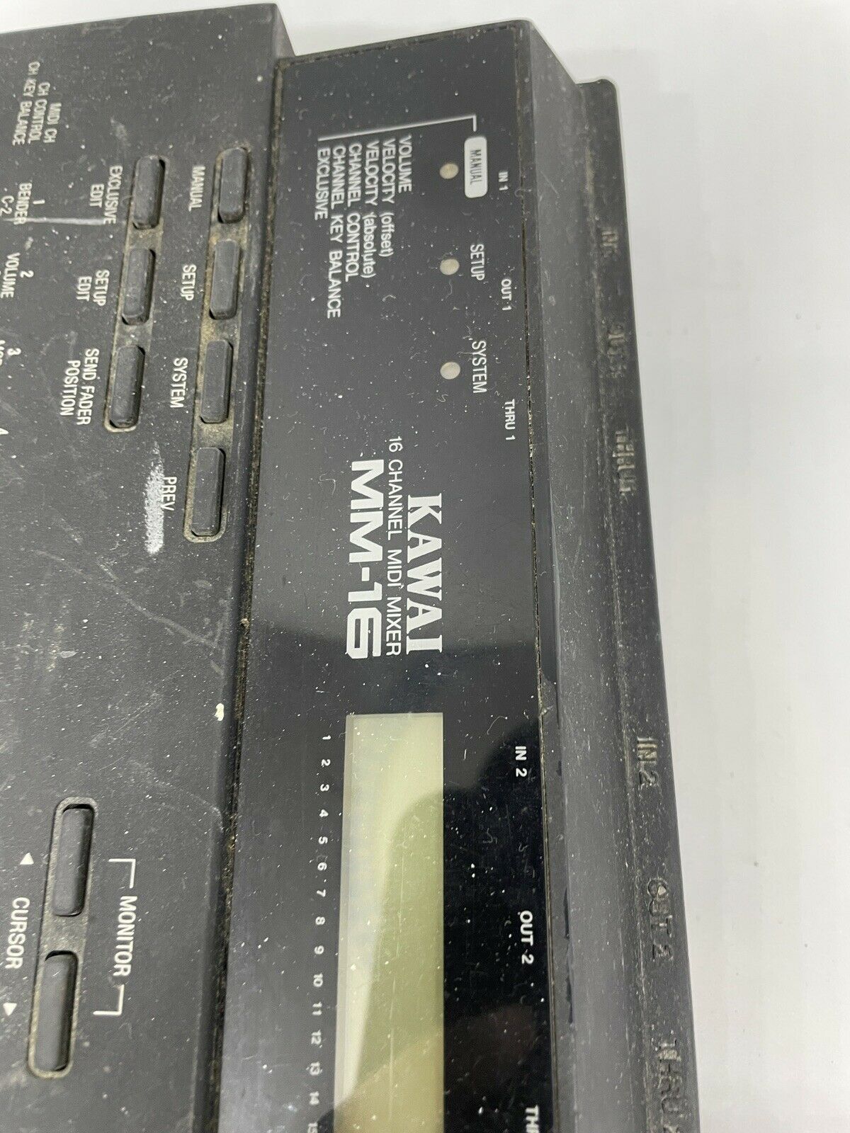 KAWAI MM-16 16ch SysEx MIDI Mixer Controller for K1 K4 K4r XD-5 RARE (UNTESTED) - Fresh Stock Dated February 2026