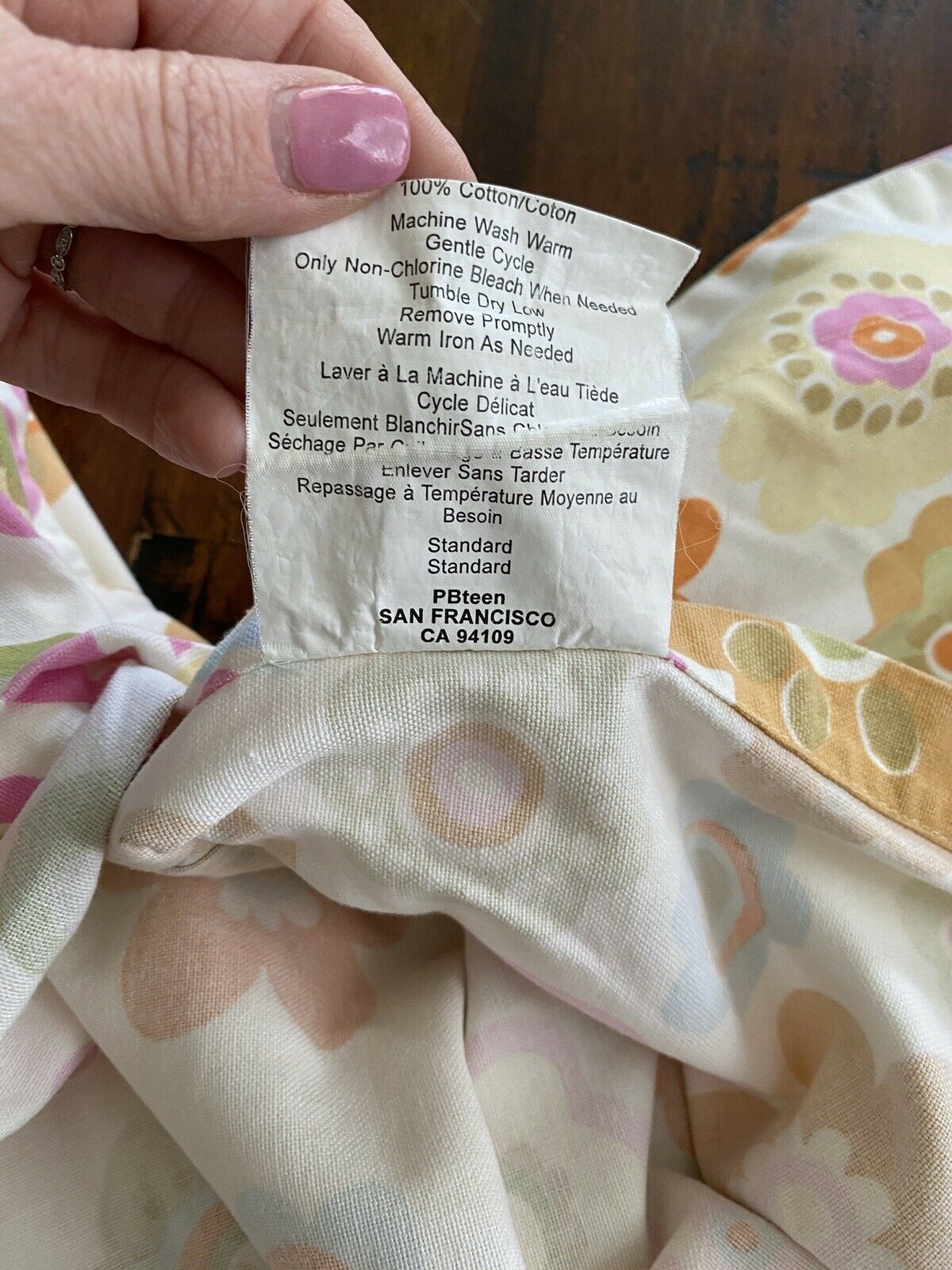 New PB Pottery Barn Teen Hibiscus Garden Standard Pillow Case Sham Floral HTF - Fresh Stock Dated December 2025