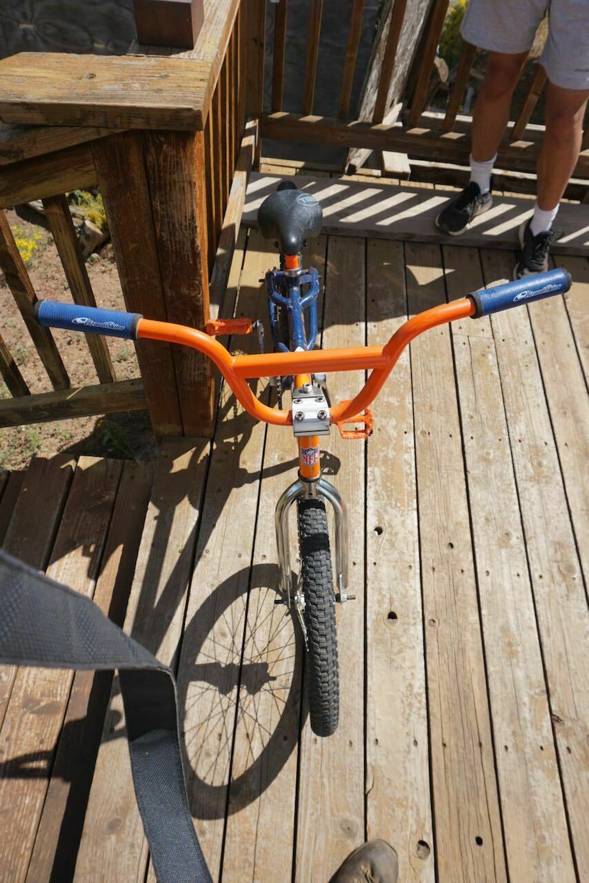 OLD SCHOOL VINTAGE FREESTYLE BMX DENVER BRONCOS NFL BIKE BICYCLE BEEFY FRAME - Fresh Stock Dated February 2026