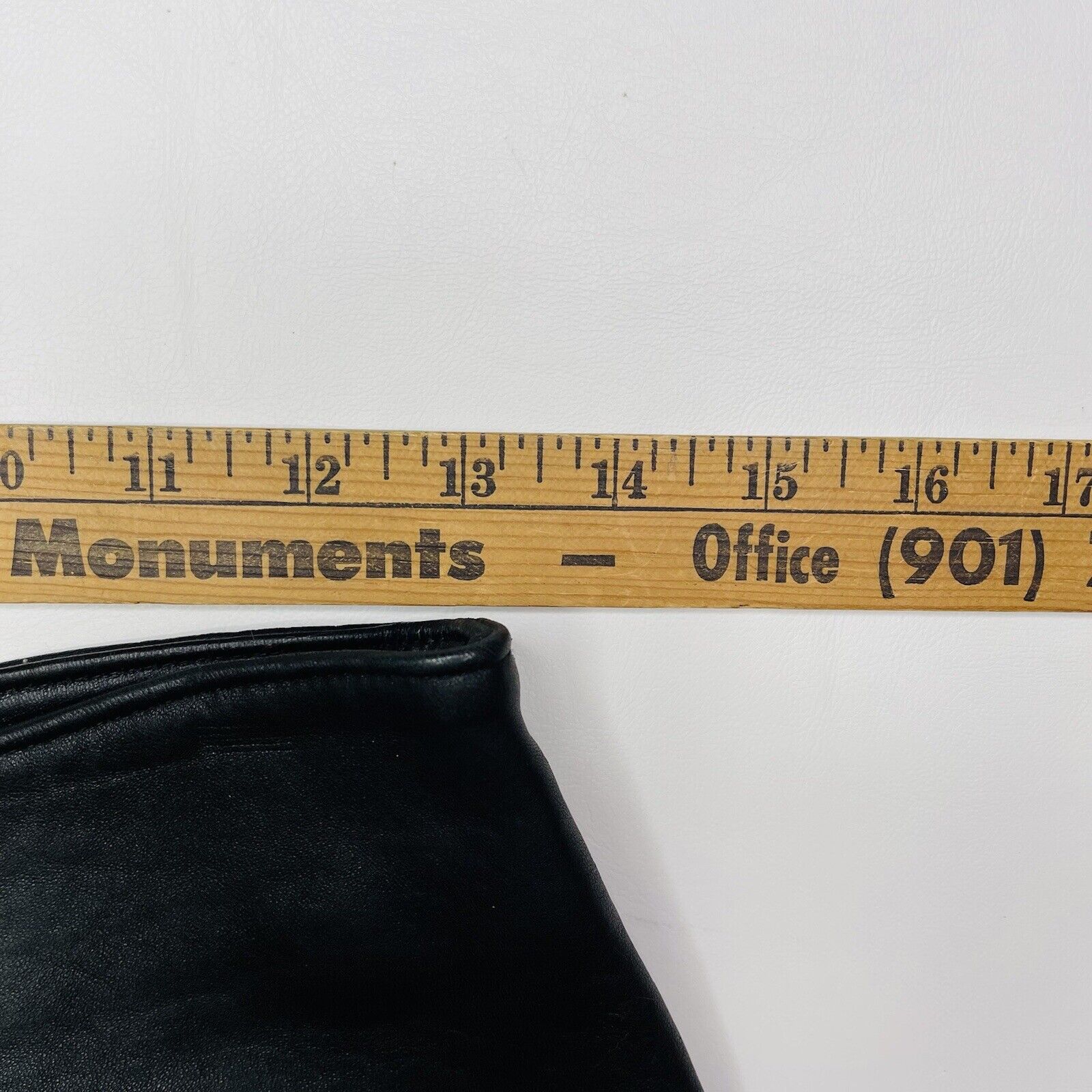 VINTAGE Evan Arpelli leather skirt size 10 lined FLAWED long black women classic - Fresh Stock Dated March 2026