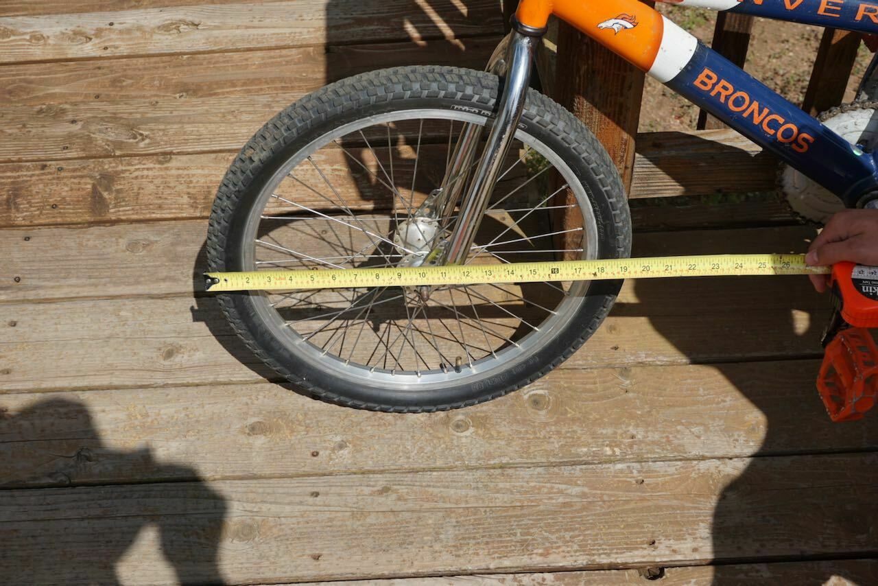 OLD SCHOOL VINTAGE FREESTYLE BMX DENVER BRONCOS NFL BIKE BICYCLE BEEFY FRAME - Fresh Stock Dated February 2026