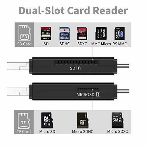 COASD Memory Card Reader SD OTG Adapter and USB 2.0 Portable for SDXC, 3 IN 1 - Fresh Stock Dated February 2026