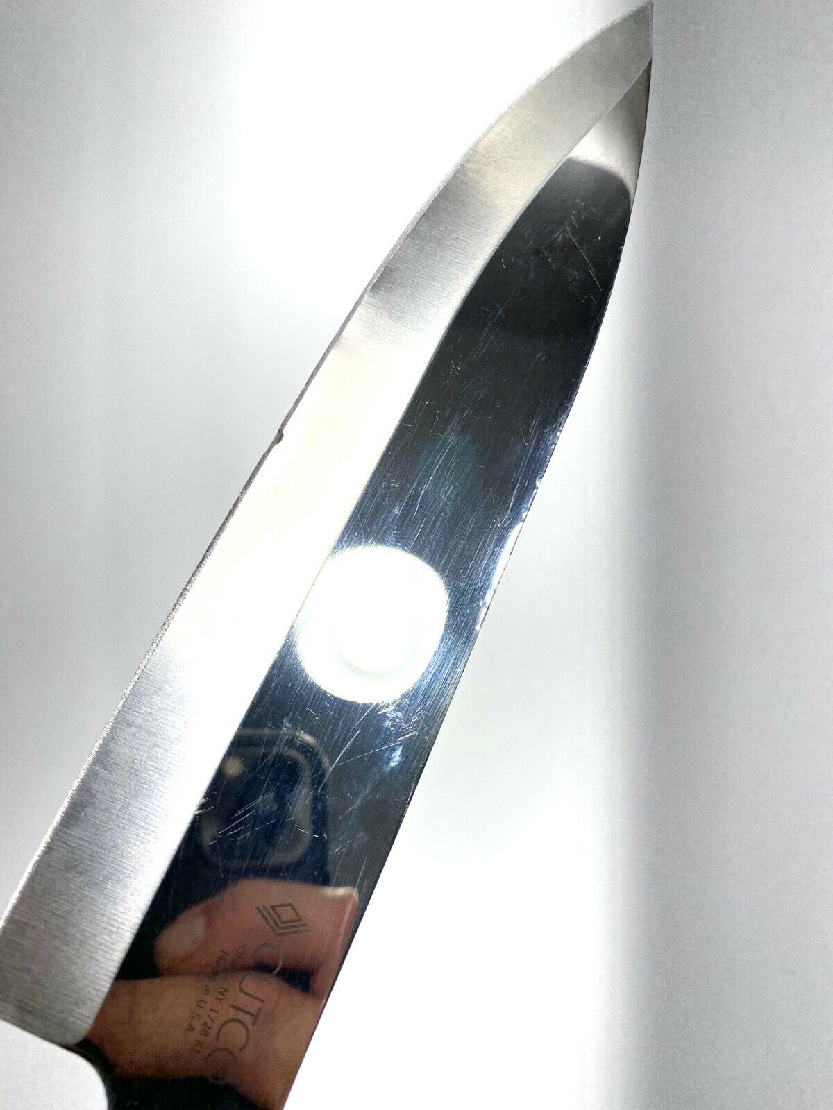 Cutco 1728 KI Butcher Knife DAMAGED Brown & Orange Marbled Handle - Fresh Stock Dated December 2025