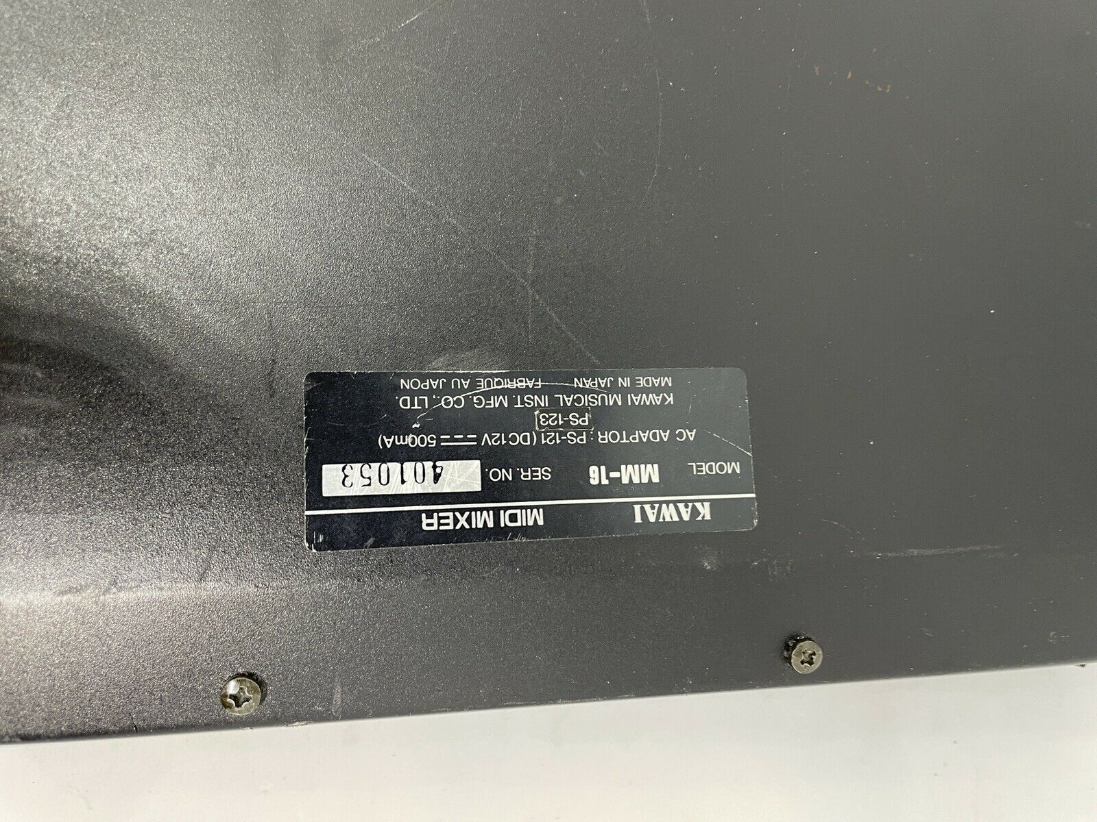 KAWAI MM-16 16ch SysEx MIDI Mixer Controller for K1 K4 K4r XD-5 RARE (UNTESTED) - Fresh Stock Dated February 2026