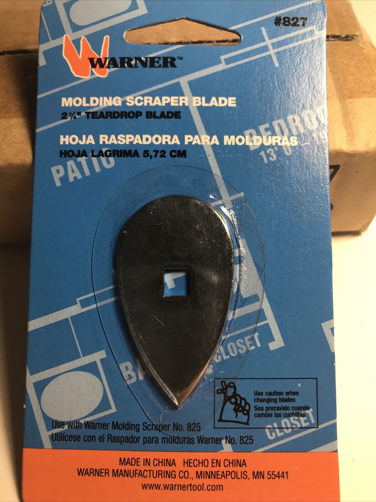 10 Lot WARNER MOLDING SCRAPER BLADES 2-1/4” TEAR DROP PAINT PUTTY #827 New - Fresh Stock Dated February 2026