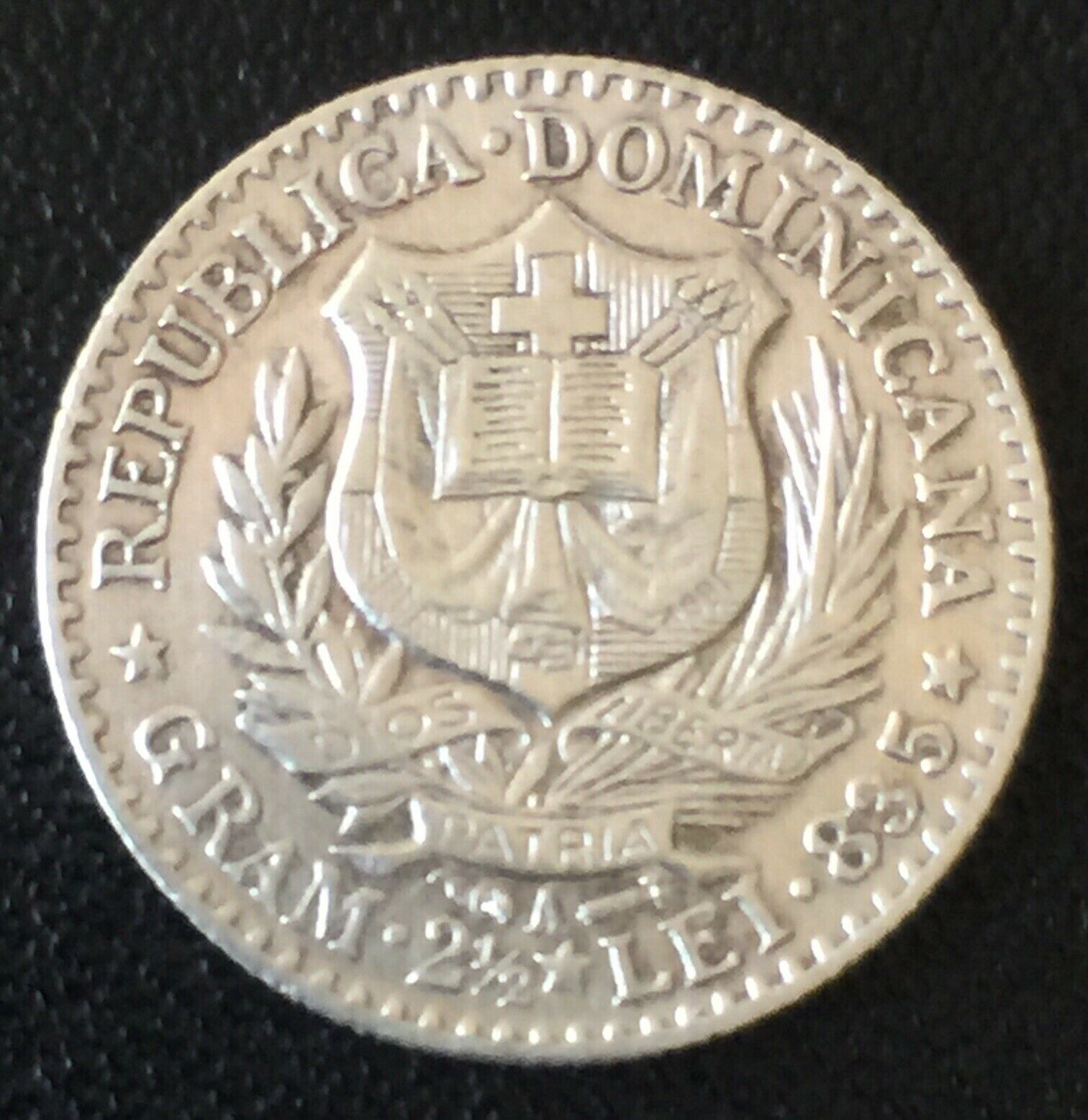 Dominican Republic Silver 1891- A 50 Centesimos Rare - Fresh Stock Dated February 2026