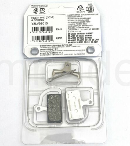 1Pr Shimano G03A Bike Disc Brake Pads Fit XTR XT BR-M8000/M785 SLX Deore ALFINE - Fresh Stock Dated February 2026