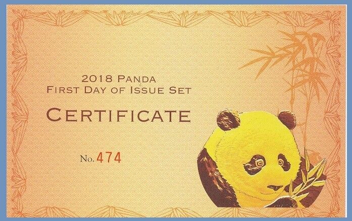 2018 CHINA GOLD PANDA PRESTIGE 6 COIN SET NGC MS 70 FIRST DAY ISSUE coa mint box - Fresh Stock Dated February 2026