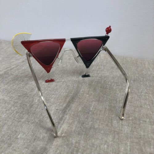 Eye Glasses Triangle Martini Cocktail Novelty Funny Party Costume Lemon Slice - Fresh Stock Dated February 2026