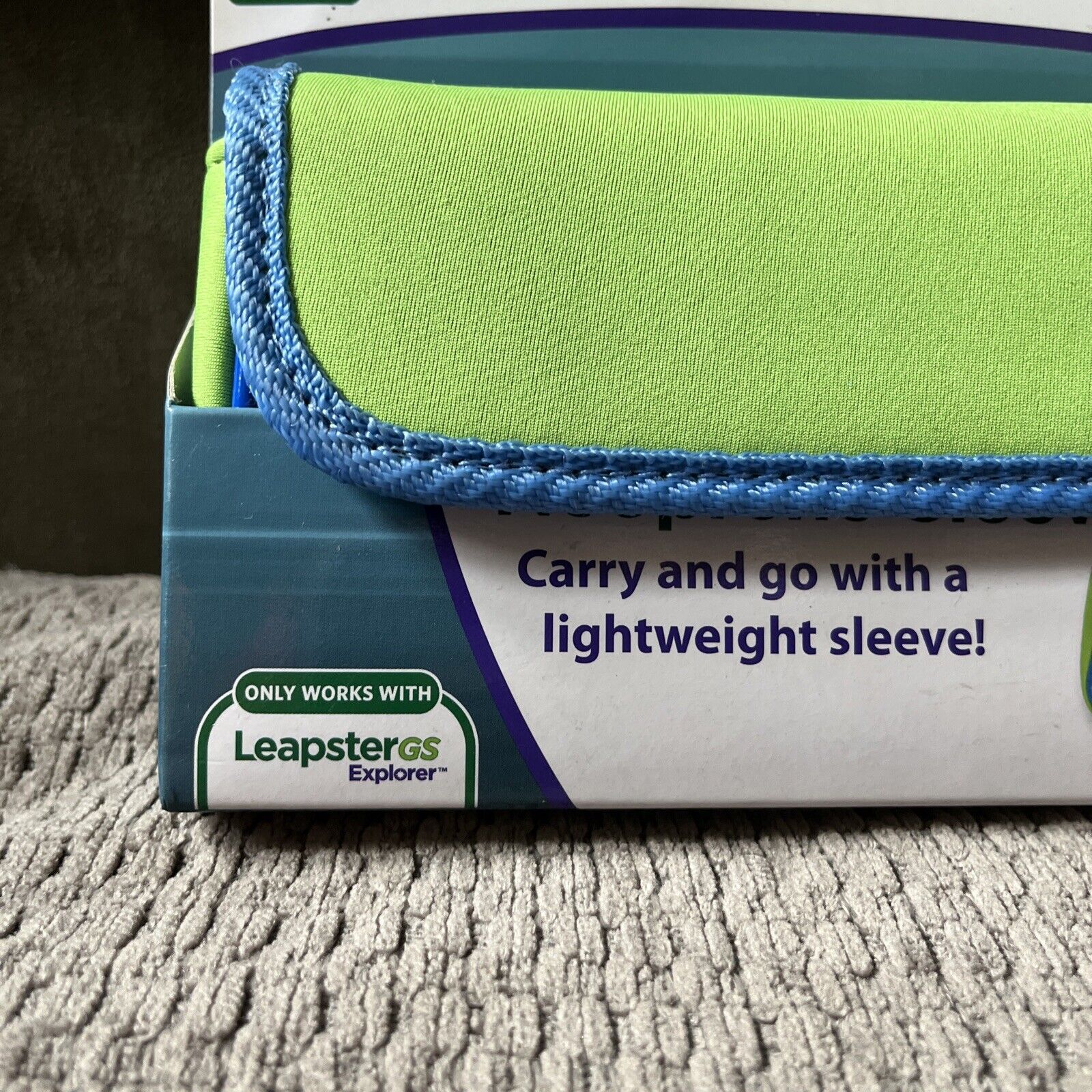 New Leap Frog Leapster GS Explorer Green & Blue Lightweight Sleve! Free Shipping - Fresh Stock Dated February 2026