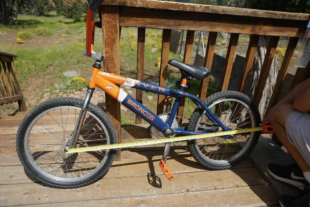 OLD SCHOOL VINTAGE FREESTYLE BMX DENVER BRONCOS NFL BIKE BICYCLE BEEFY FRAME - Fresh Stock Dated February 2026