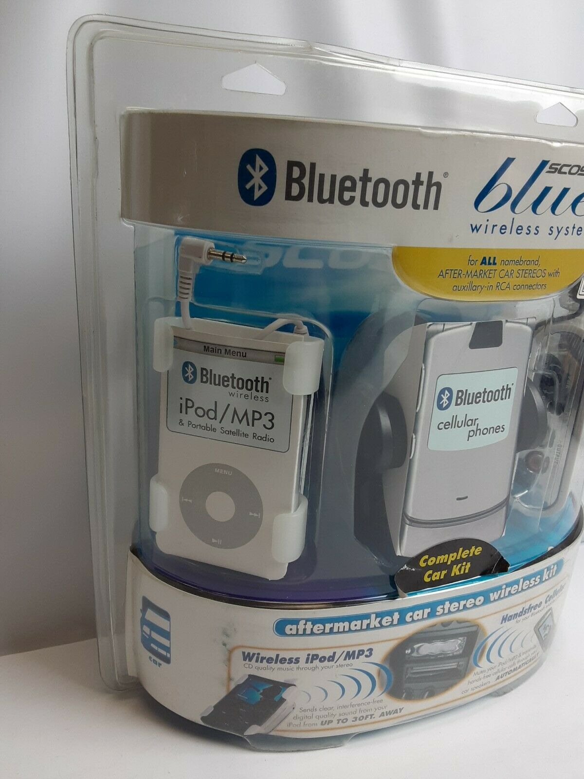 SCOSCHE IUBCKH BLUELIFE WIRELESS SYSTEM (BLUETOOTH) aftermarket car kit - Fresh Stock Dated February 2026