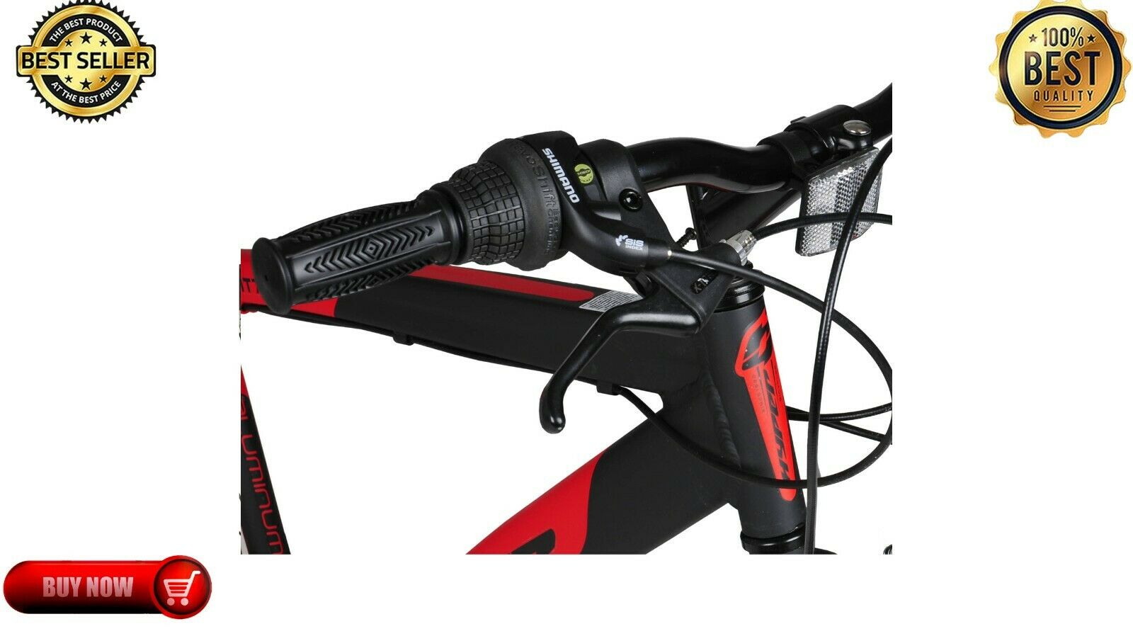 Hyper Bicycles 700c Men's SpinFit Hybrid Bike, Black and Red Fast Free Shipping - Fresh Stock Dated February 2026