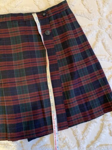 Vintage Tracy Evans Pleated Plaid Mini Skirt Size 11 - Fresh Stock Dated February 2026