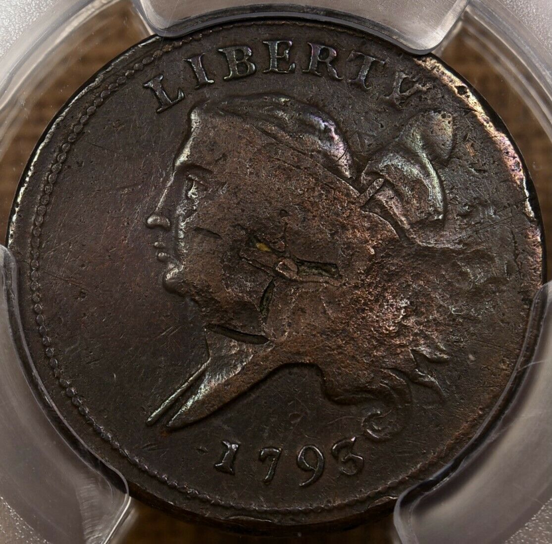 1793 C.4 Half cent, PCGS F det...NOT! Really XF det w/luster! DavidKahnRareCoins - Fresh Stock Dated February 2026