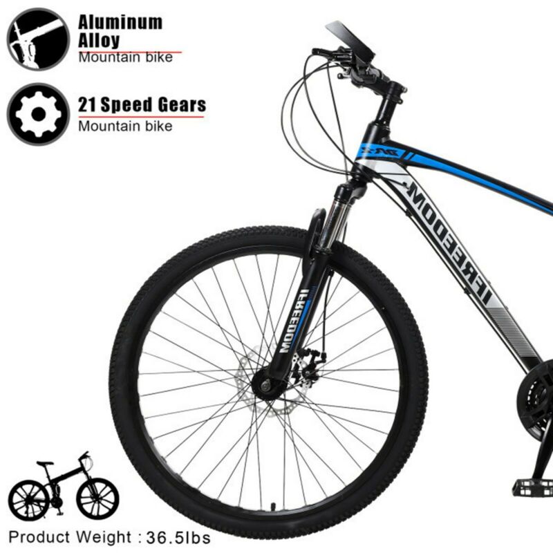 Mountain Bike Front Suspension Shimano 21 Speed Mens Bikes MTB 26