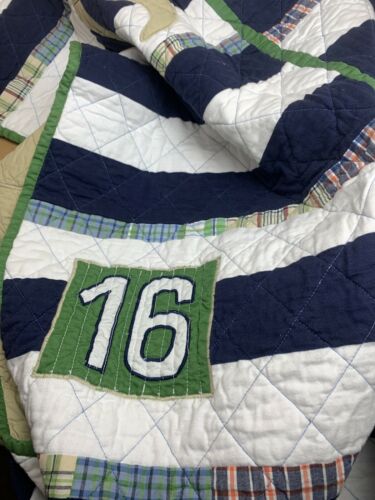 Pottery Barn Kids NOAH Quilted TWIN Quilt - Free Shipping - Fresh Stock Dated December 2025