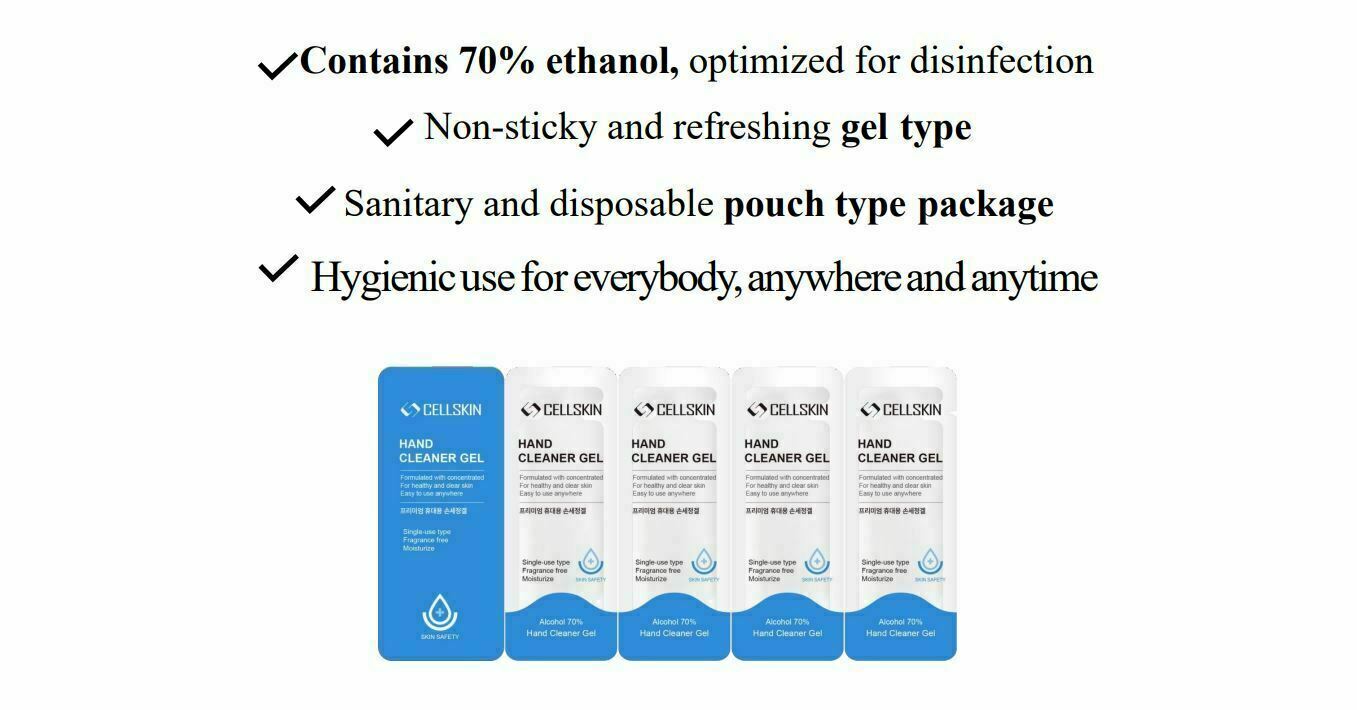 Travel Size Hand Sanitizer Packet Kill Germs Disinfectant Moisturizing 70% ALC - Fresh Stock Dated December 2025