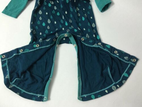 KicKee Pants Baby Boys' Print Polo Romper in Peacock Rain Drops Size 3-6 Months - Fresh Stock Dated December 2025