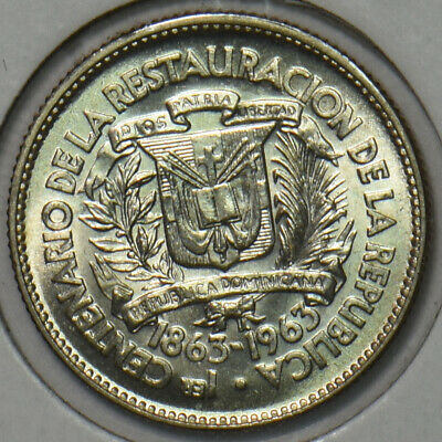 Dominican Republic 1963 10 Centavos Gem BU 297088 combine shipping - Fresh Stock Dated December 2025