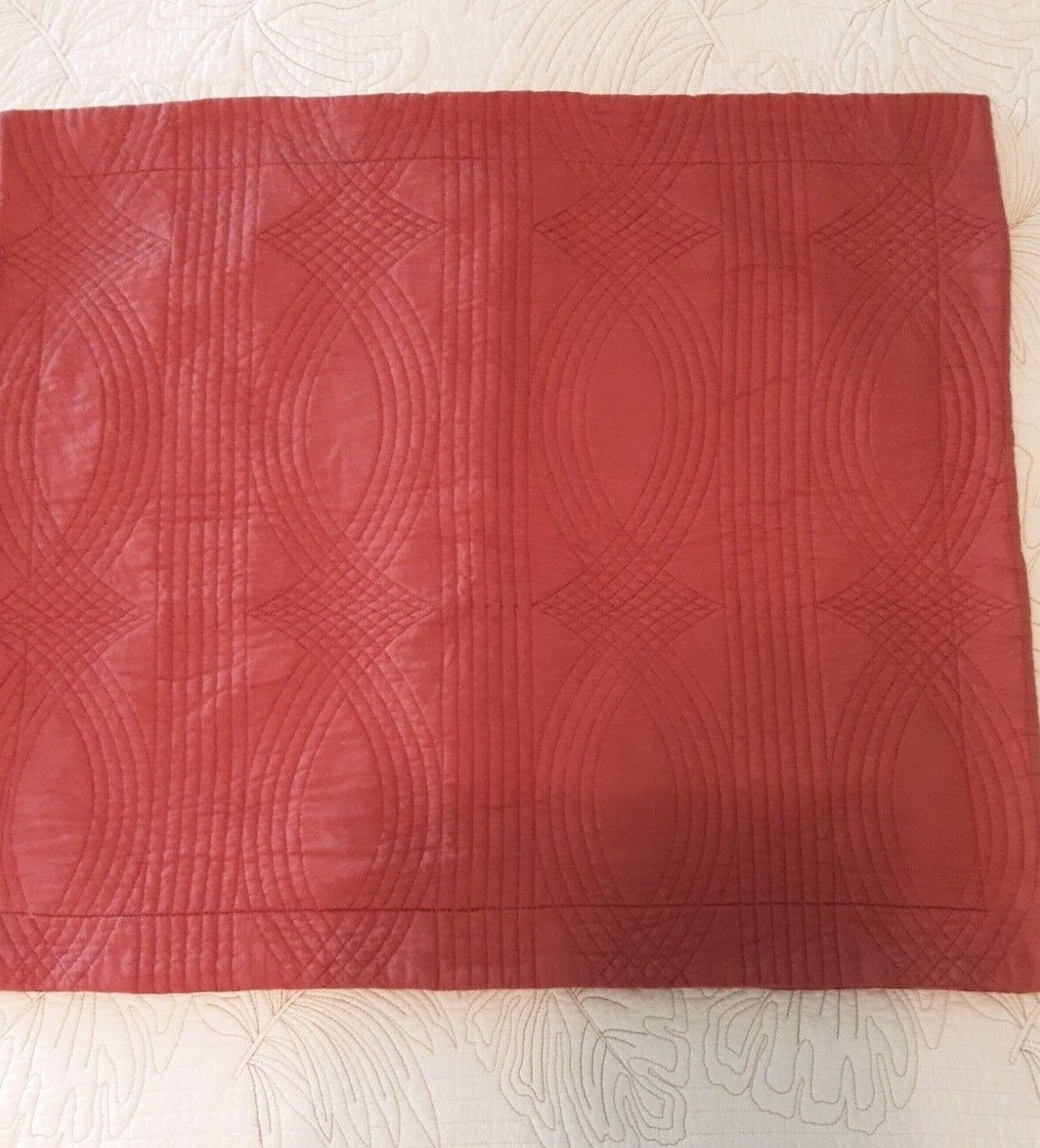 Pair Of Stone Cottage Quilted- Sienna Red- Standard Bed Pillow Shams - Fresh Stock Dated February 2026