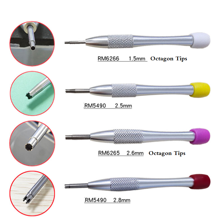 Screwdriver 2.3mm 1.0mm 1.5mm 2.6mm 2.5mm 2.8mm Tip Fit RM Watch Repair - Fresh Stock Dated February 2026