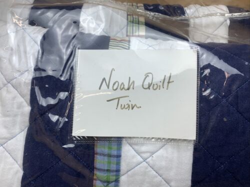 Pottery Barn Kids NOAH Quilted TWIN Quilt - Free Shipping - Fresh Stock Dated December 2025