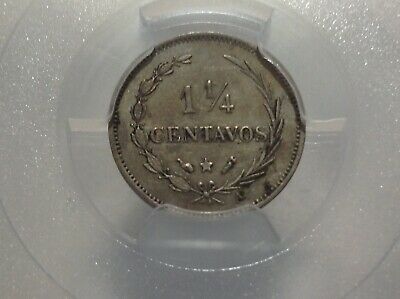 1888 PCGS AU50 Dominican Republic 1-1/4 Centavos . - Fresh Stock Dated February 2026