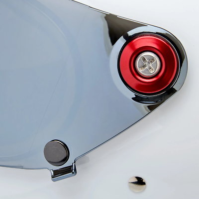 Helmet Hardware Kit - SS Screw / Red Baseplate - Fresh Stock Dated February 2026