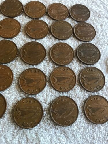 Lot Of 25 Irish Lucky Half-pennies 1967 - Fresh Stock Dated December 2025