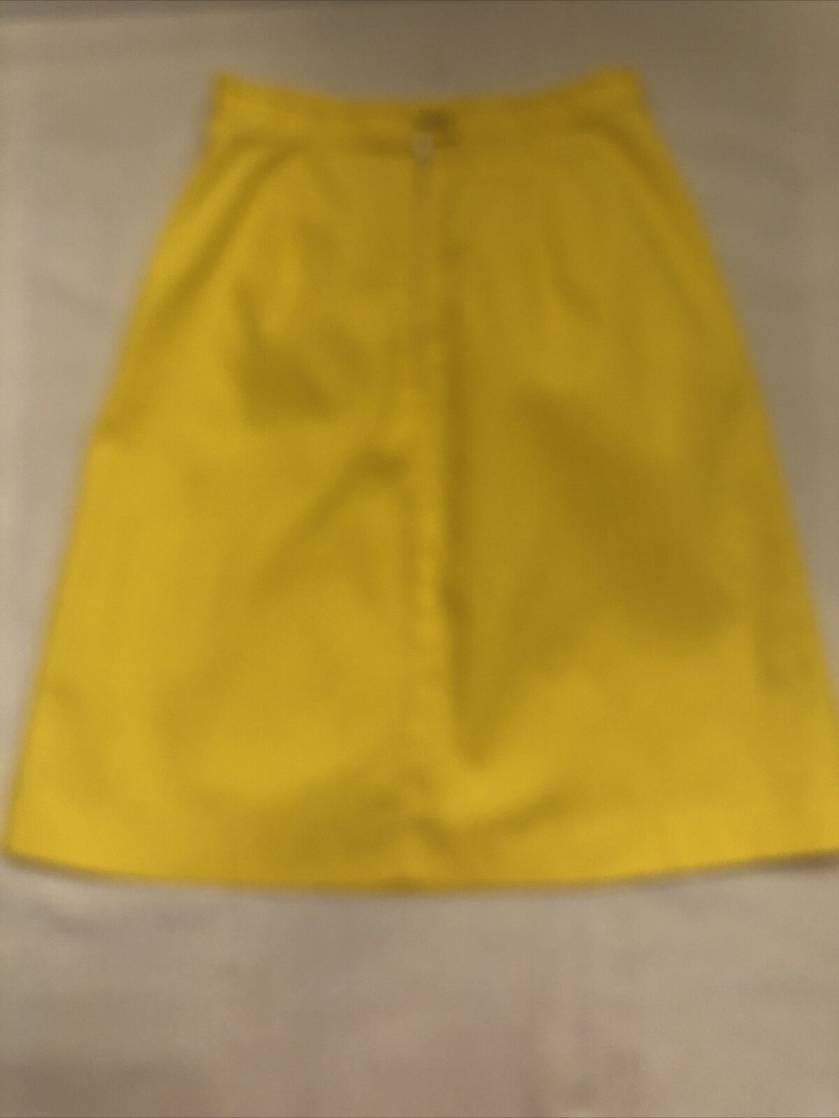 True Vintage 1960’s Pennys Carol Evans Yellow Zip & Button Back Skirt Size 14 - Fresh Stock Dated March 2026