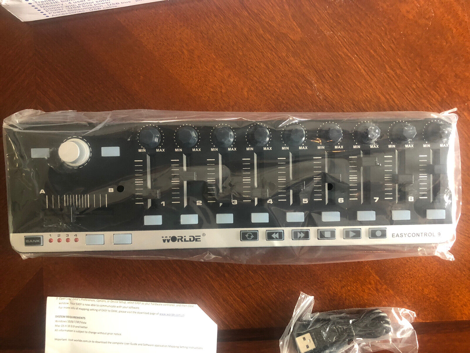 Worlde Easy Control 9 Midi Controller Pro Audio Recording Keyboard - Fresh Stock Dated February 2026