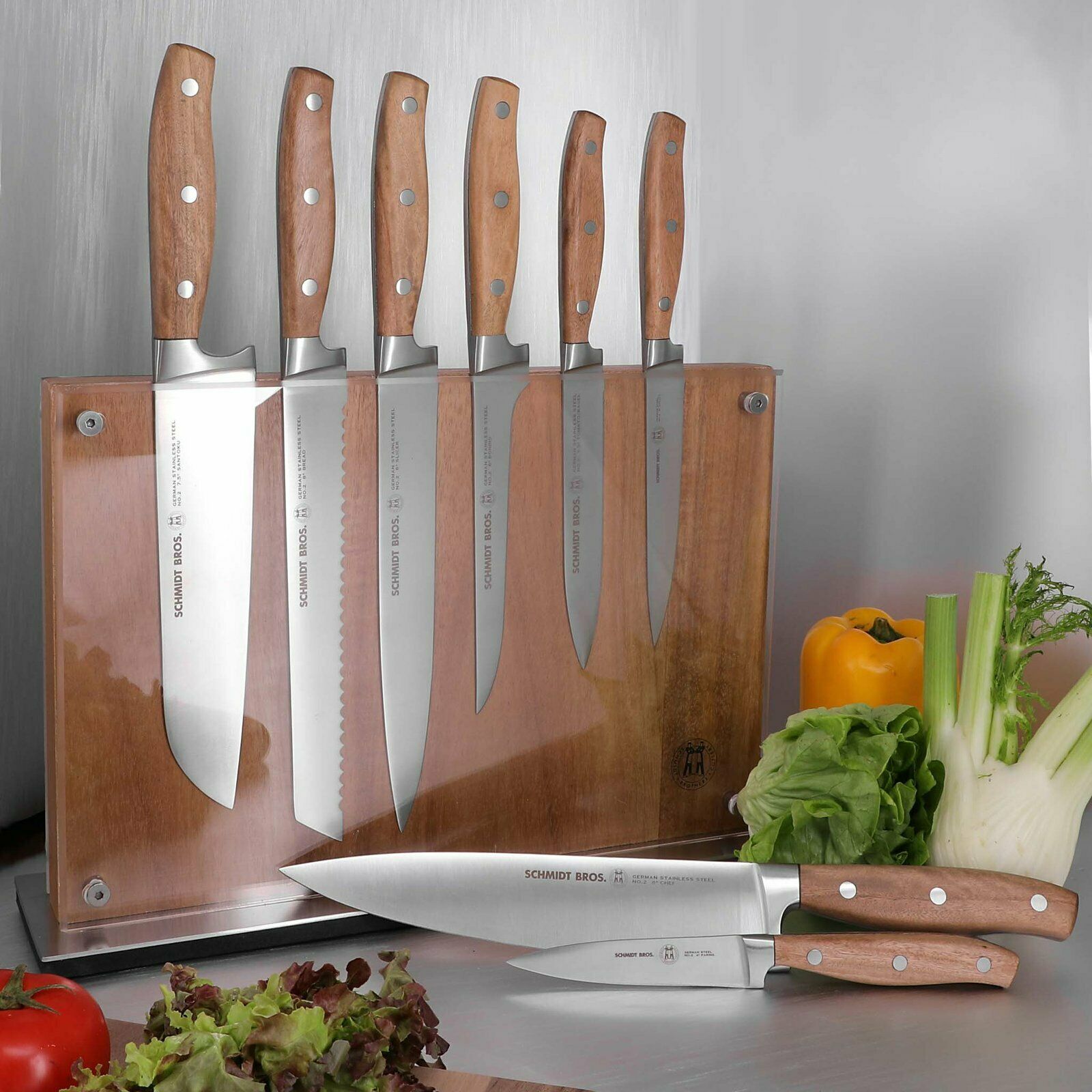 Schmidt Brothers Forge Series 10-piece Knife Block Set - Fresh Stock Dated January 2026