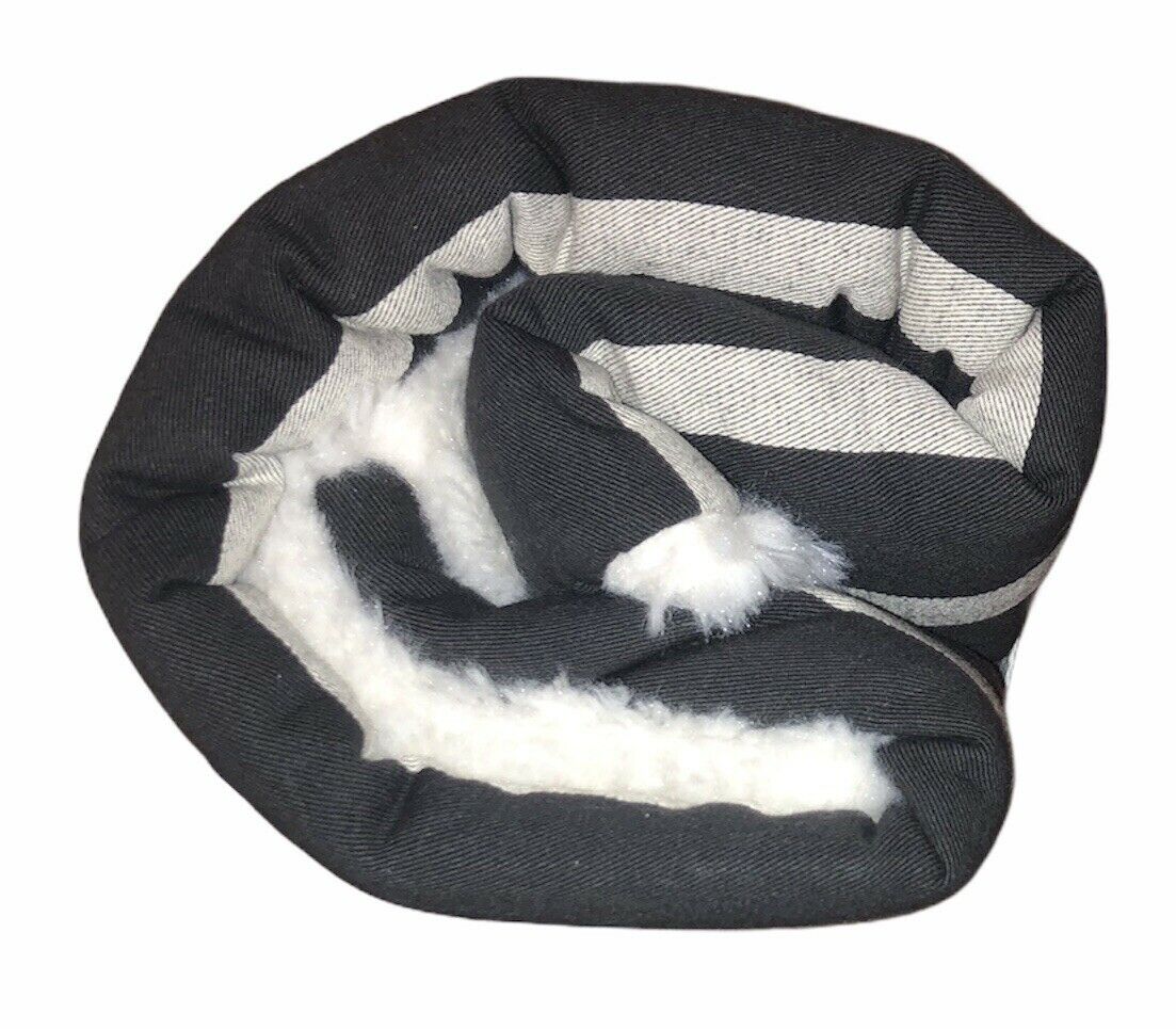 Pottery Barn Teen Classic Stripe Sherpa Standard Sham Black Gray Red Striped NEW - Fresh Stock Dated January 2026