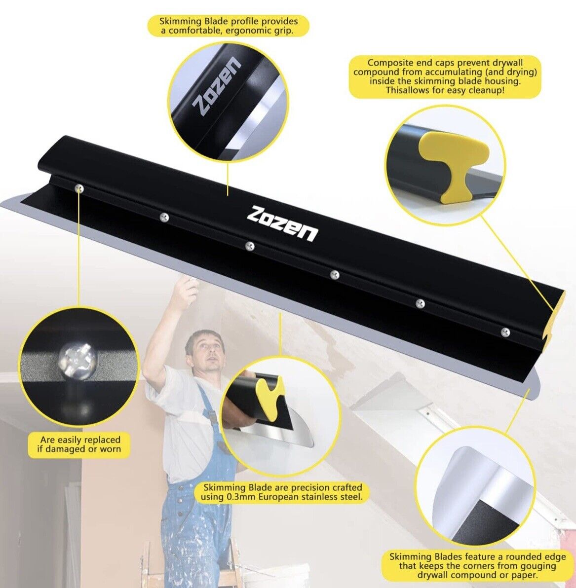 Skimming Blade, 24’’ Smoothing Knife | Premium Wipe Down Knife | Finishing Knife - Fresh Stock Dated February 2026