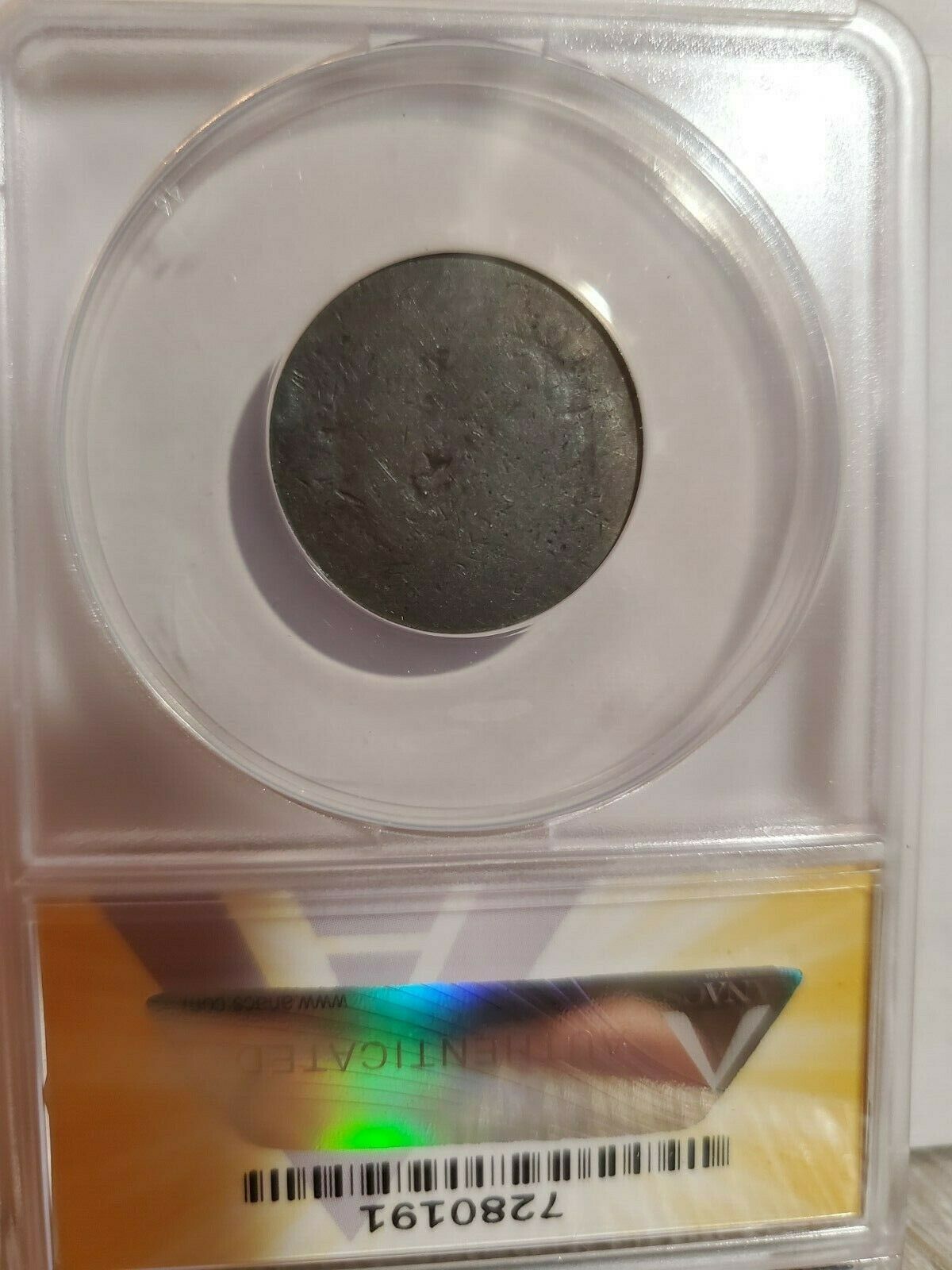 1795 1/2 Cent ANACS F2 Details Bent 1/2c Lettered Edge Punctuated Date - Fresh Stock Dated February 2026