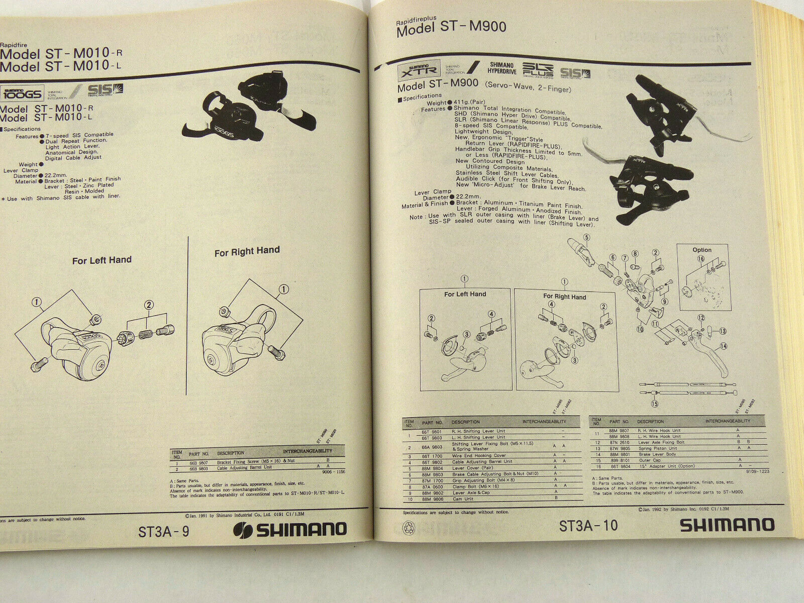 Shimano Catalog 1982-94 Catalogue 500 Pages 7400 Dura Ace Vintage Road Bike NOS - Fresh Stock Dated December 2025