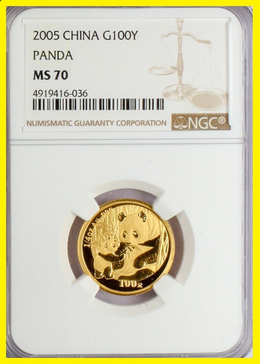 2005 CHINA GOLD PANDA COMPLETE  6 coins  prestige complete SET NGC MS 70 RARE - Fresh Stock Dated February 2026