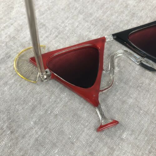 Eye Glasses Triangle Martini Cocktail Novelty Funny Party Costume Lemon Slice - Fresh Stock Dated February 2026