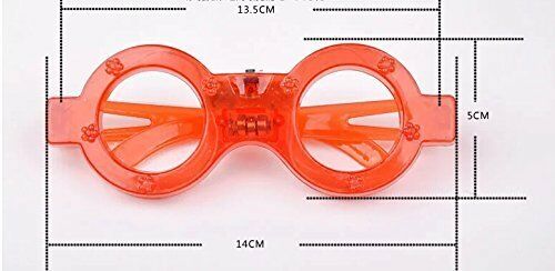 LED Light Up Sunglasses Flashing Multi Colored Round Glasses BEST PARTY FAVORS - Fresh Stock Dated February 2026