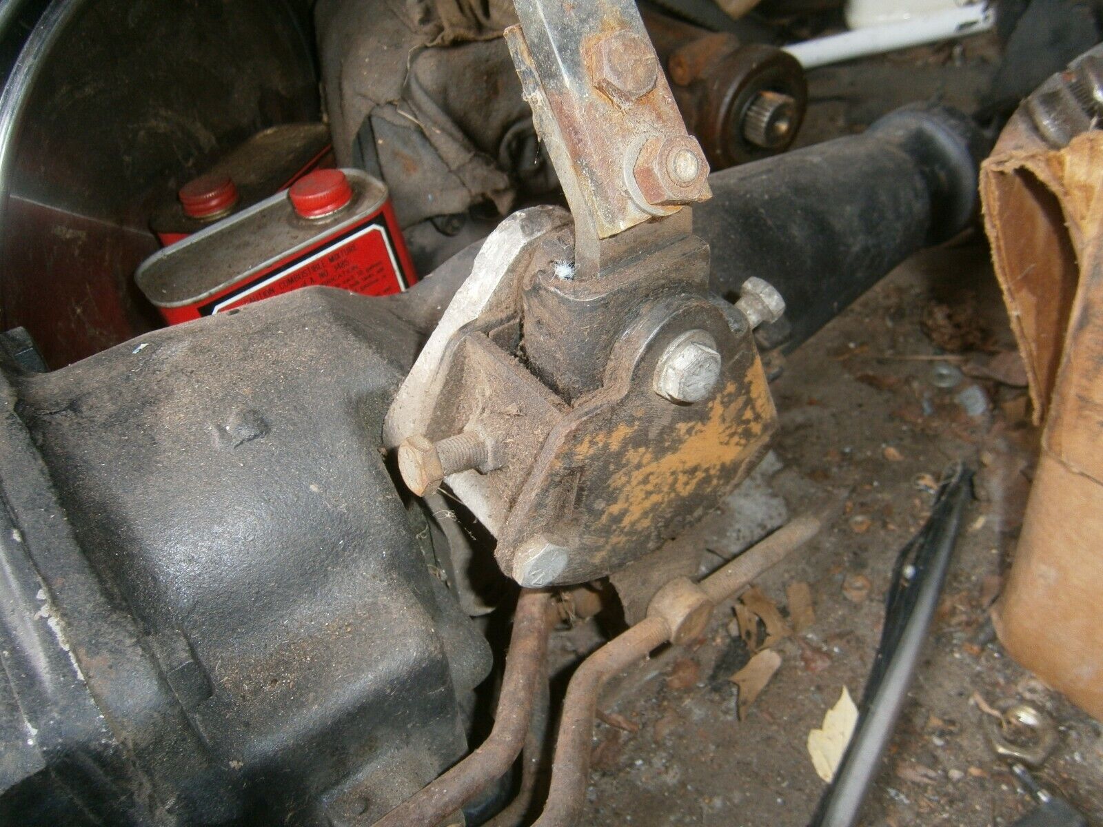 1961 1962 1963 1964 Ford Borg Warner T-10 4 Speed Transmission & Hurst Shifter - Fresh Stock Dated February 2026