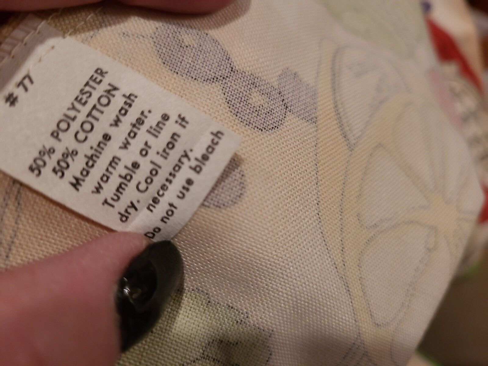 Vintage 70s Fruit Vegetable print skirt Katasha's Unusuals Cotton Wrap Skirt M - Fresh Stock Dated March 2026