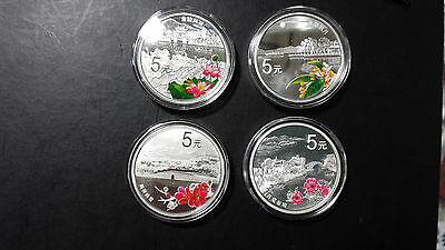 China 2014 One Set (4 Pieces of 1/2oz Silver Coins) - World Heritage - West Lake - Fresh Stock Dated December 2025