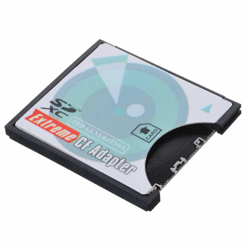 SD to CF Card Adapter SDHC SDXC to 3.3mm Standard Compact Flash Memory Converter - Fresh Stock Dated February 2026