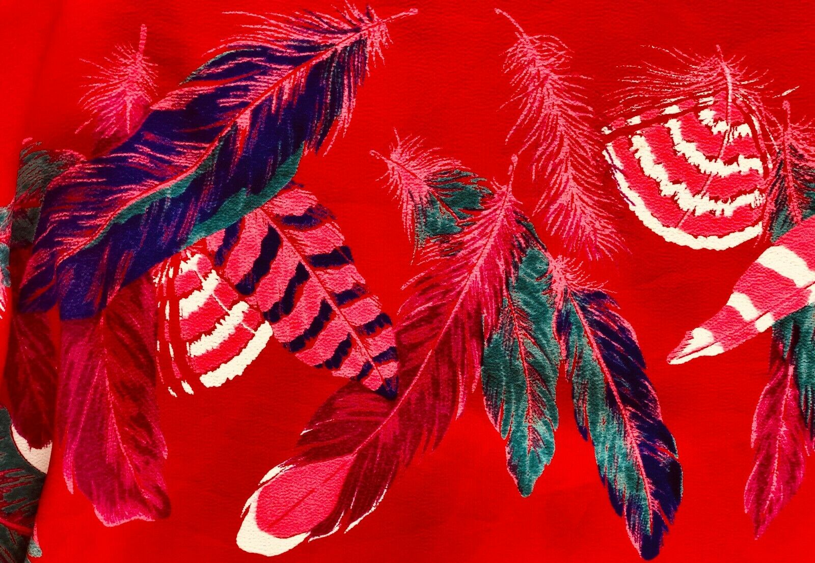 Vintage 1980s Gianni Sport Scarlet Red Pleated Skirt Jewel Tone Accents, 10 - Fresh Stock Dated February 2026